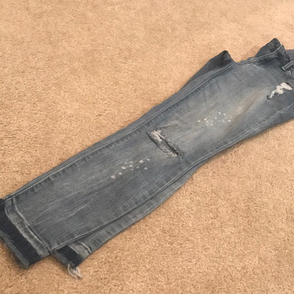 Distressed ankle skinny jeans - Picture 3 of 5